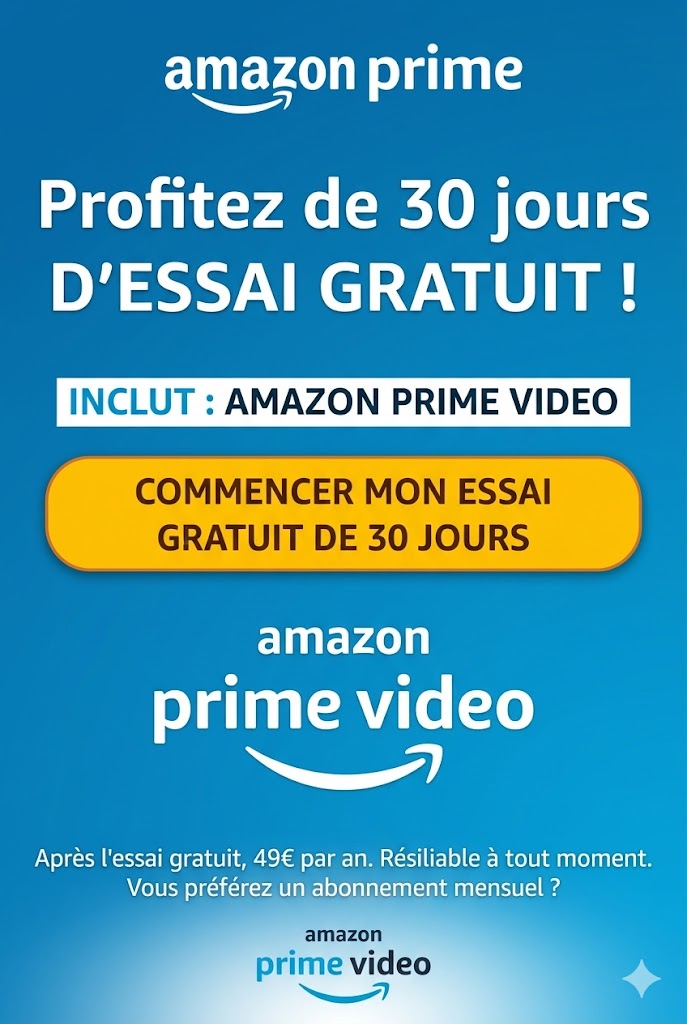 Essai gratuit amazon prime